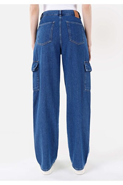 Colin's Cargo Fit Mid Waist Slimming Leg Women's Denim Jean Trousers