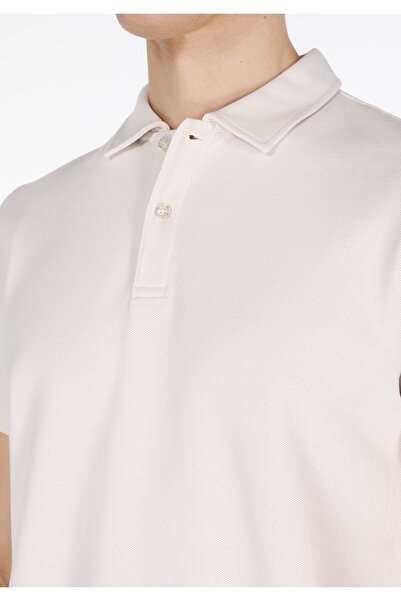 Colin's Regular Fit Polo Neck Plain Men's Stone Cotton Short Sleeve T-Shirt