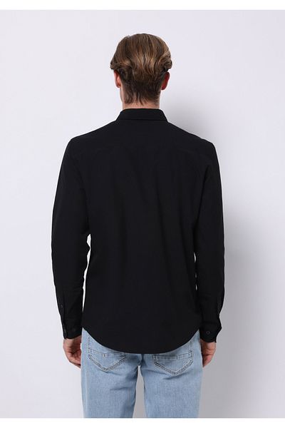Colin's Black Men's Shirt U. Sleeve