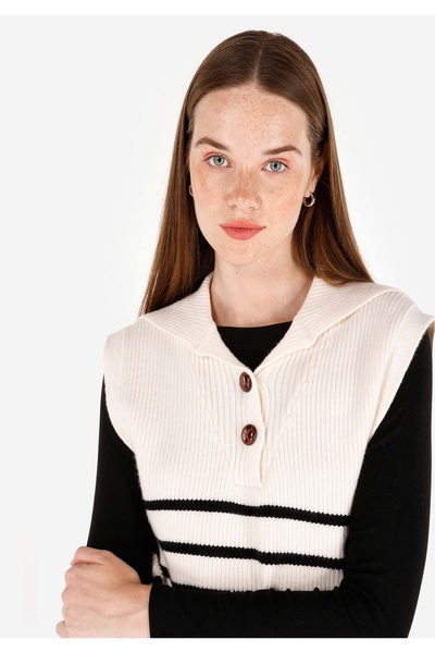 Colin's Regular Fit Kapüşonlu Kadın Ekru Kazak