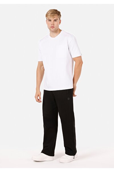 Colin's Relaxed Fit Orta Bel Erkek Siyah Eşofman Altı