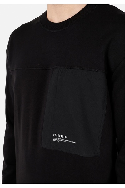 Colin's Comfort Fit Erkek Siyah Sweatshirt