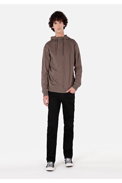 Colin's Мъжки кафяв суитшърт с нормална кройка