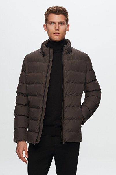 Twn Slim Fit Brown Coat
