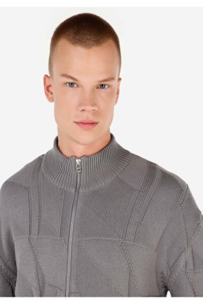 Colin's Regular Fit Erkek Gri Hırka