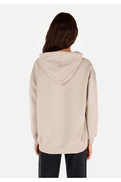 Colin's Comfort Fit Hooded Women's Beige Sweatshirt Cl 1070191