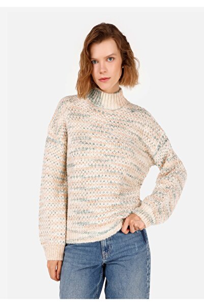 Colin's Regular Fit Yuvarlak Yaka Kadın Çok Renkli Kazak