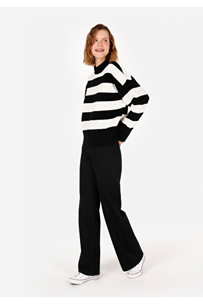 Colin's Regular Fit Yuvarlak Yaka Kadın Siyah Kazak