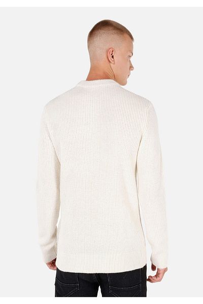 Colin's Regular Fit Stand Collar Men's Ecru Sweater