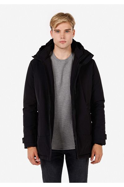 Colin's Regular Fit Men's Black Coat