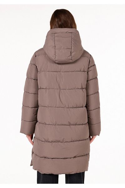 Colin's Regular Fit Hooded Snap Fastener Lined Water Resistant Women's Coat