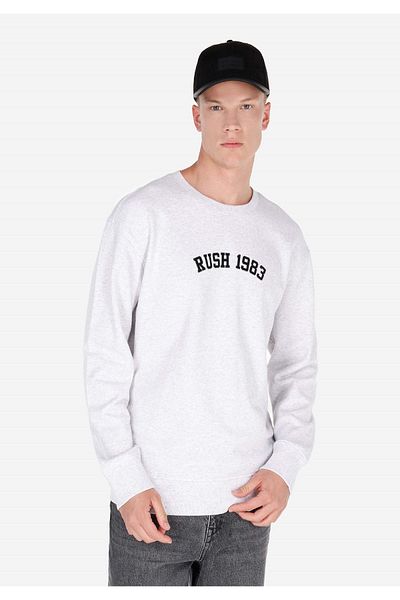 Colin's Comfort Fit Men's Printed Gray Sweatshirt