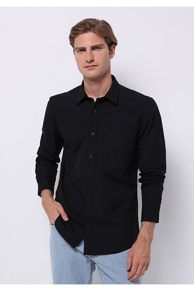 Colin's Black Men's Shirt U. Sleeve