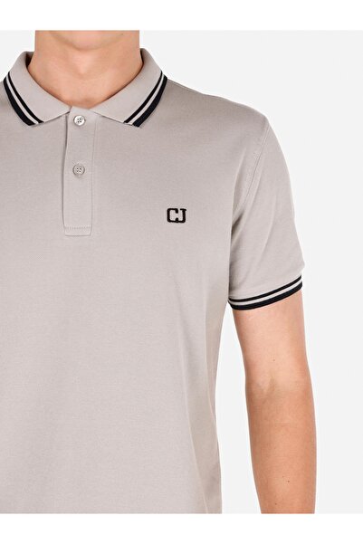 Colin's Regular Fit Polo Yaka Düz Erkek Taş Örme Kısa Kol Tişört