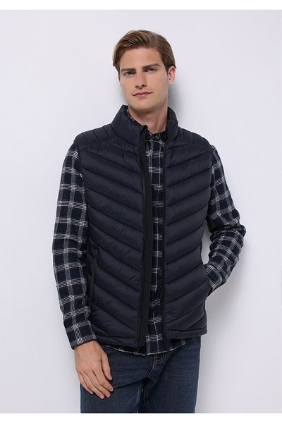 Colin's Slim Fit Men's Navy Blue Vest