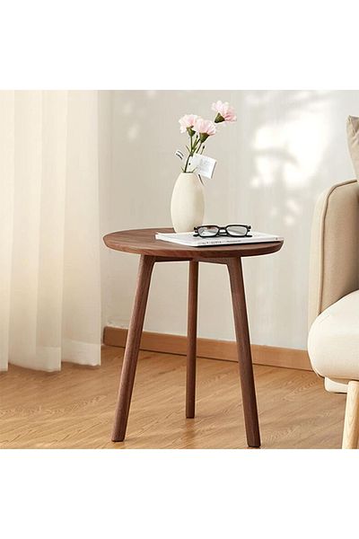 Solerconm Set of 3 Round 2-Tier Coffee Tables, Living Room Side Tables