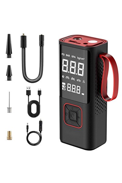 Schulzz 3in1 Kablosuz 12V Çakmak şarjlı Usb Type-C 6000Mah Göstergeli Oto Las...