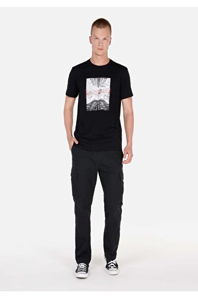 Colin's Comfort Fit Orta Bel Düz Paça Erkek Siyah Pantolon