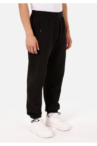 Colin's Relaxed Fit Orta Bel Erkek Siyah Eşofman Altı