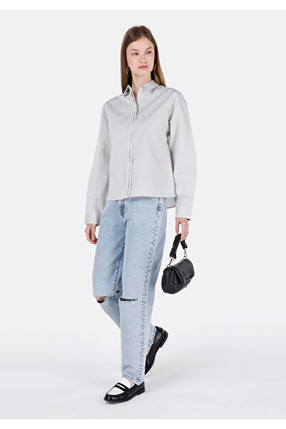 Colin's Straight Fit Yüksek Bel Düz Paça Kadın İndigo Denim Jean Pantolon