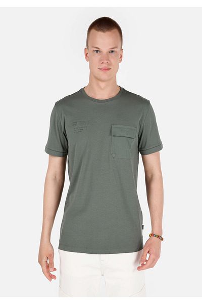 Colin's Men's Green T-shirt - Sleeves