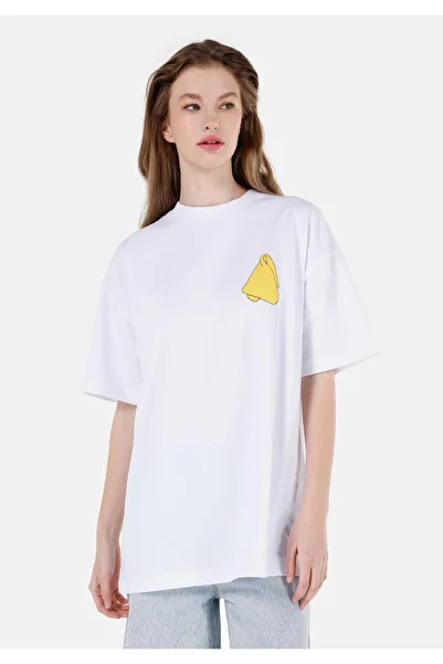 Colin's Tricou alb unisex cu slogan Lilseb
