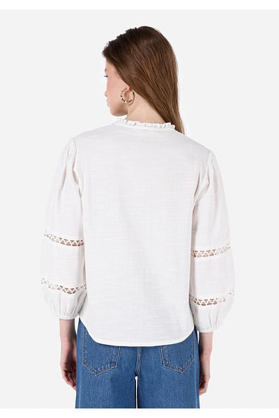 Colin's U-Sleeve White Women's Blouse