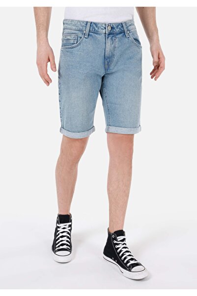 Colin's 044 Karl Normal Kesim Düşük Bel Düz Paça Mavi Erkek Şort