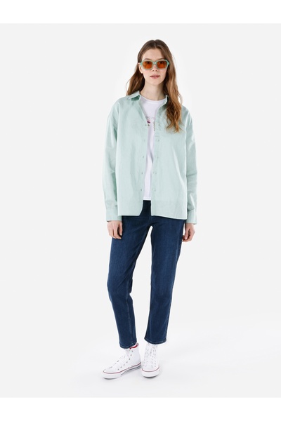 Colin's Yeşil Kadın Gömlek U.kol