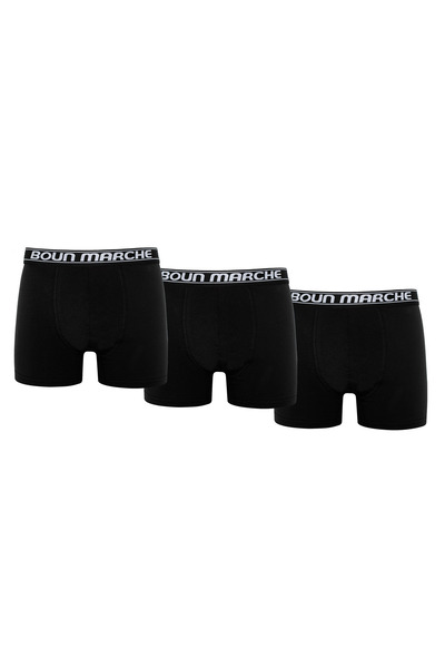 BOUN MARCHE Men's Boxer Lycra Premium 3-Piece Box Passi̇on