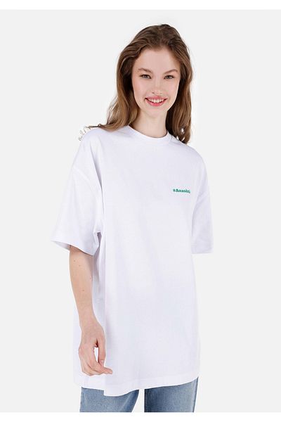 Colin's Tricou alb unisex cu slogan Lilseb