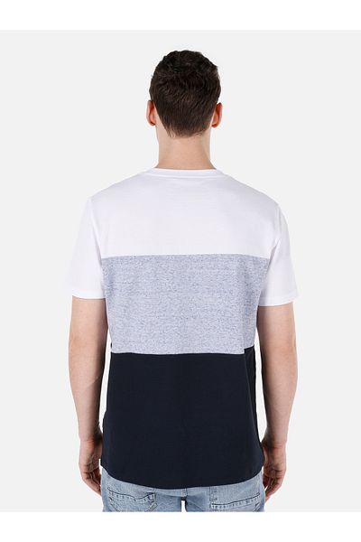 Colin's Men's Navy Blue T-Shirt - Sleeves