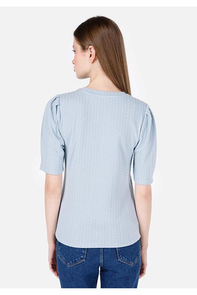Colin's Regular Fit Crew Neck Basic Blue Women's Short Sleeve T-Shirt