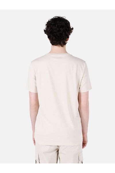 Colin's Beige Men's T-Shirt - Sleeves