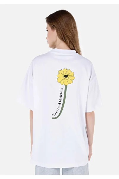 Colin's Tricou alb unisex cu slogan Lilseb