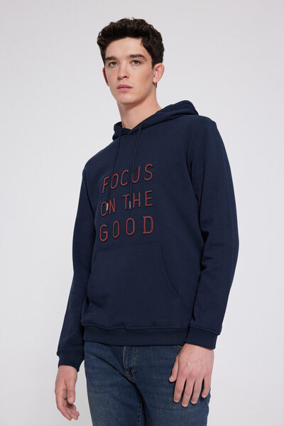 D'S Damat Ds Groom Slim Fit Navy Blue Sweatshirt