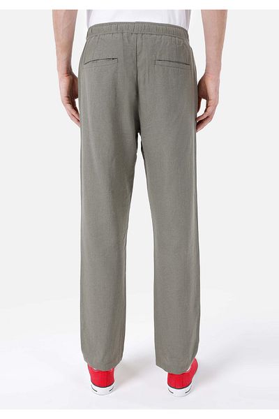 Colin's Regular Fit Mid Waist Straight Leg Men's Green Trousers