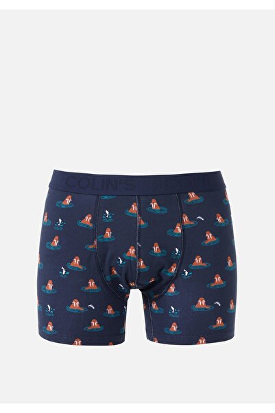 Colin's Ανδρικό μπόξερ με μοντέρνα εφαρμογή Navy Blue