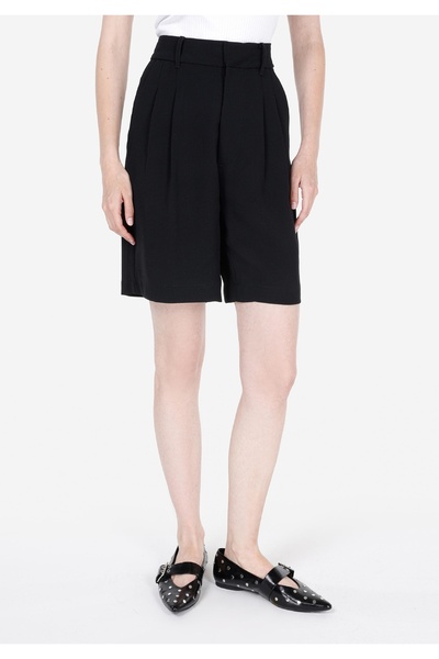 Colin's Γυναικείο μαύρο σορτς με κανονική εφαρμογή ψηλόμεσο
