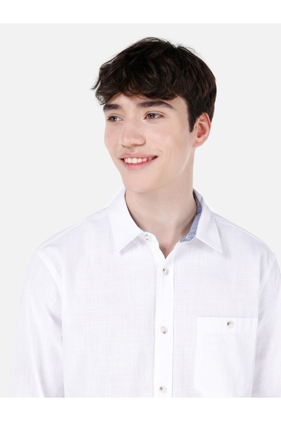 Colin's Beyaz Erkek Gömlek U.kol