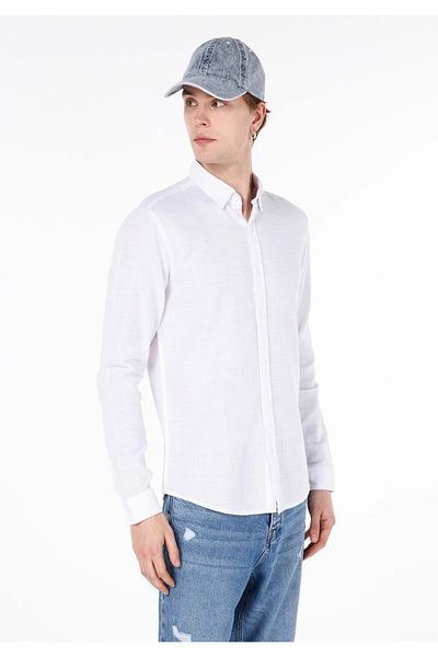 Colin's White Men's Shirt U. Sleeve