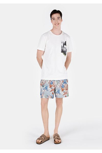 Colin's Regular Fit Men's Beige Swim Shorts
