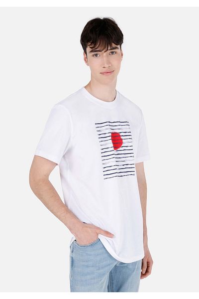 Colin's Men's White T-Shirt - Sleeves