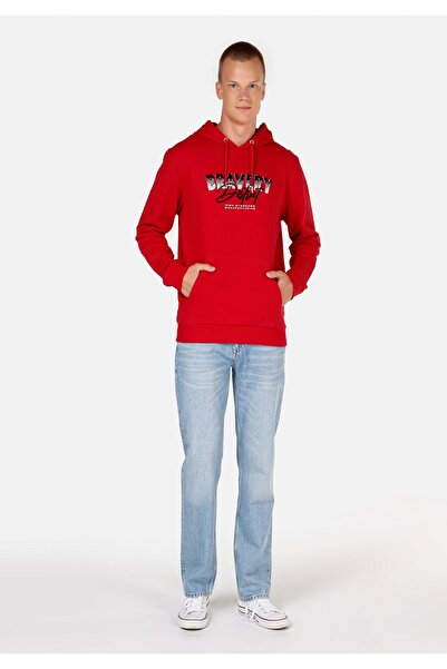 Colin's Regular Fit Erkek Kirmizi Sweatshirt