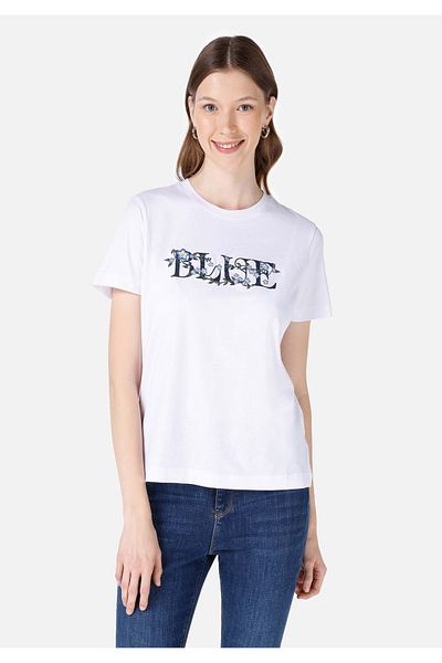 Colin's Women's White T-Shirt - Sleeves