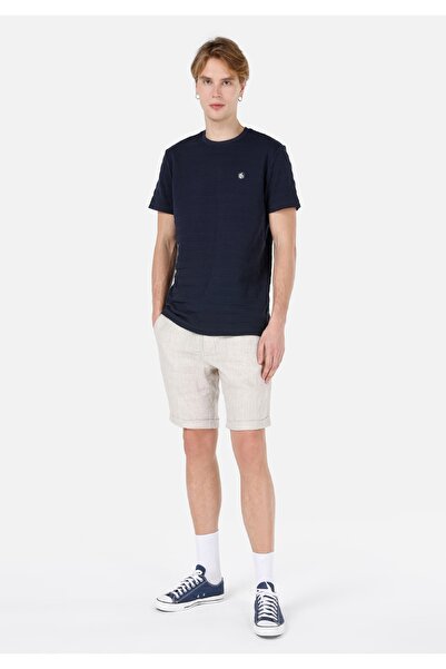 Colin's Нормальний крій, велосипедний комір, темно-синій чоловічий футболка з короткими рукавами Cl1067629