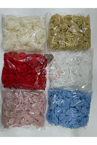 LAYLAEVENTS Keten Kurdele Hazır Fiyonk -20 Adet-mavi