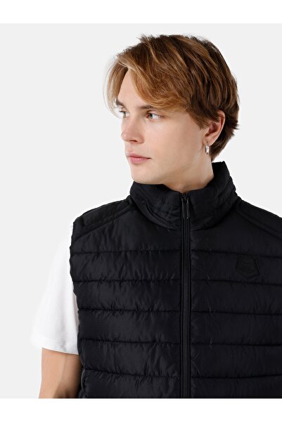 Colin's Regular Fit Men's Black Vest