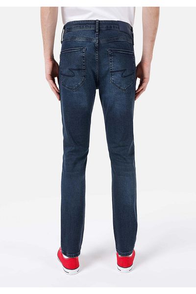 Colin's 044 Karl Normal Cut Low Waist Straight Leg Dark Blue Men's Trousers Cl 1068664