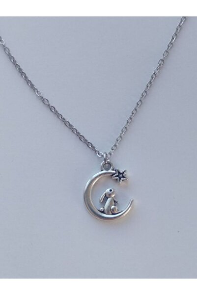 VerdeHome Gümüş Renk – Yonca, Sonsuz Kalp, Kalp, Kelebek ve Tavşan Tasarımlı Zarif ve Şık kolye